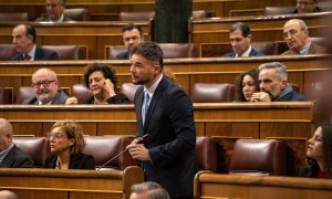10/03/2023. Gabriel Rufián interviene durante una sesión en el Congreso de los Diputados, a 8 de febrero de 2023.