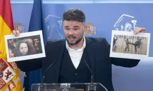 La gráfica respuesta de Gabriel Rufián sobre el voto en contra de ERC a la reforma de la 'ley mordaza'