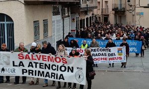 Protesta del MAR en Teruel