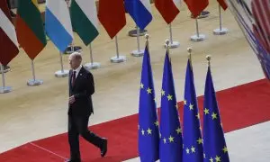 El canciller alemán Olaf Scholz durante la Cumbre de la UE en Bruselas, Bélgica, el 23 de marzo de 2023