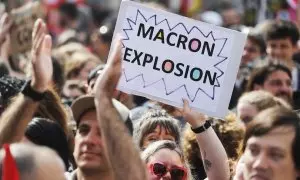 Manifestación contra la reforma de las pensiones en Marsella (Francia).