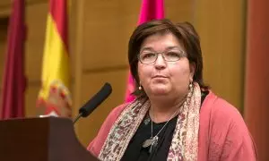 26/03/2023. Esther del Campo en un acto de la Universidad Complutense de Madrid, a 12 de junio de 2018.
