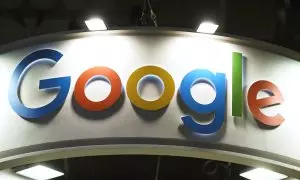 Foto de archivo tomada el 31 de enero de 2023 en la que se ve el logotipo de Google durante el Integrated Systems Europe celebrado en Barcelona.