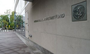 Fachada de la sede del Fondo Monetario Internacional (FMI), en Washington. E.P./LIU JIE / ZUMA PRESS