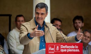 22/04/2023. Pedro Sánchez en un mitin en Úbeda, Jaén, a 22 de abril de 2023.