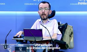 Vídeo | Unidas Podemos exige retirar del Congreso los cuadros y bustos del rey emérito