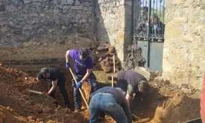 Búsqueda de fosas comunes en el cementerio de Las Casas (Soria)