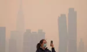 Nueva York humo