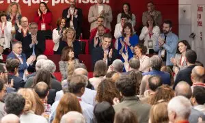 El presidente del Gobierno y secretario general del PSOE, Pedro Sánchez, interviene en el último Comité Federal de su partido celebrado el pasado mes de marzo.