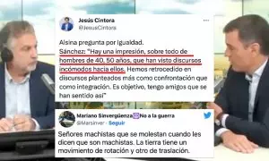Críticas a la respuesta de Sánchez a Alsina sobre el feminismo: "Señoros hablando para señoros de cosas de señoros"