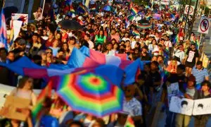 19/06/202 - Celebración del Orgullo LGTBI+ en Juarez (México).