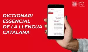 La imatge de l'Institut d’Estudis Catalans per presentar el Diccionari essencial de la llengua catalana