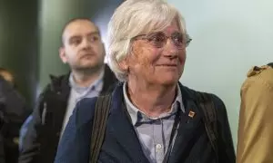 24/07/2023 La exconsellera de Educación de la Generalitat Clara Ponsatí sale en libertad provisional de la Ciutat de la Justícia el pasado 28 de marzo