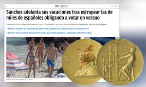 'Ok Diario' se lleva el 'Pulitzer Facha' al titular de Pedro Sánchez más estercolero del verano