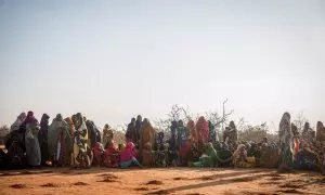 Desplazados en Dollow, Somalia.