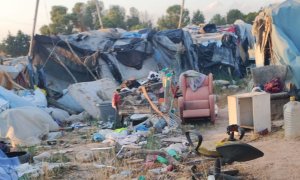 Ni campo de refugiados ni hormiguero, denuncian a vista de dron la situación en un asentamiento de temporeros de Albacete