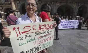 Manifestación feminista contra Rubiales en Salamanca: 