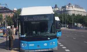 Autobús municipal de la EMT, a 22 de junio de 2023, en Madrid