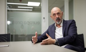 El rector de la Universidad Complutense de Madrid, Joaquín Goyache, durante una entrevista para Europa Press, a 27 de julio de 2023, en Madrid (España).