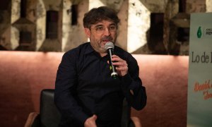 El periodista Jordi Évole durante la presentación de la nueva temporada de ‘Lo de Évole’, a 7 de febrero de 2023, en Barcelona.