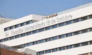Vista del edificio del Hospital 12 de octubre, a 8 de septiembre de 2023, en Madrid.