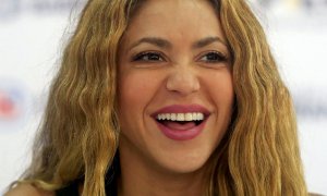 La cantante colombiana Shakira durante la inauguración de la Institución Educativa Distrital Nuevo Bosque Pies Descalzos, en Colombia. A 16 de septiembre de 2023.