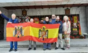 Manifestantes franquistas
