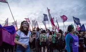 Imagen de archivo de la marcha del 33º Encuentro Nacional de Mujeres, en Trelew, Argentina, a 14 de octubre de 2018.