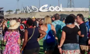 Ambiente durante la tercera jornada del festival Mad Cool 2023, a 7 de julio de 2023, Madrid