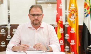 Antonio Rodríguez Osuna, alcalde de Mérida (PSOE), en su despacho