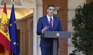 El presidente del Gobierno presenta en el Palacio de la Moncloa la composición de su nuevo Consejo de Ministros. Pool Moncloa/José Manuel Álvarez