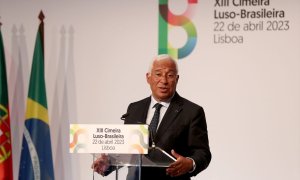 El primer ministro portugués, Antonio Costa, durante la XIII cumbre Luso-Brasileira en el Centro Cultural de Belem en Lisboa, a 22 de abril de 2023. - Europa Press / Pedro Fiuza