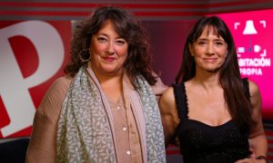 La directora de Público, Virginia Pérez Alonso, junto a la actriz y directora de cine, María Botto. — Jaime García-Morato
