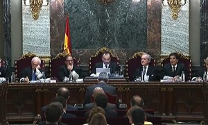 El exconseller de la Generalitat de Catalunya, Joaquim Forn, durante su intervención ante el Tribunal Supremo, en la última jornada del juicio del procés. el 12 de junio de 2019. Europa Press
