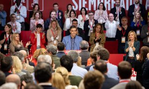 Pedro Sánchez interviene en el Comité Federal del PSOE el pasado 28 de octubre. Eugenia Morago / PSOE