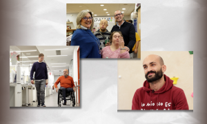 Imágenes de miembros de organizaciones en defensa de los derechos las personas con discapacidad.