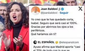 'Ayuso miente. Da igual cuándo leas esto': la presidenta madrileña se monta su propia versión del 'España nos roba'