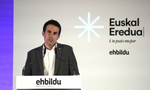 Fotografía de marzo de 2022 de Pello Otxandiano, en el  acto en el que EH Bildu presentó su hoja de ruta política. EUROPA PRESS/H.Bilbao