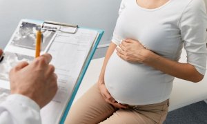Imagen de archivo de una consulta de embarazo.