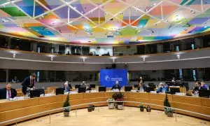 Cumbre de líderes de la Unión Europea celebrada en Bruselas, a 14 de diciembre de 2023.