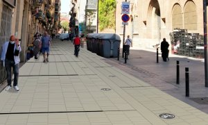 Simulació del futur carrer Sant Antoni Abat a Ciutat Vella.