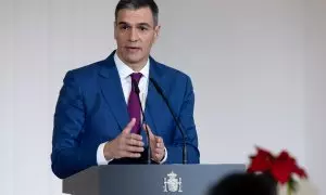 El presidente del Gobierno, Pedro Sánchez, comparece para explicar el decreto que prorroga el escudo social tras una rueda de prensa posterior a la reunión del Consejo de Ministros.