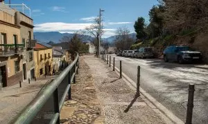 Carretera de circunvalación en Jaén, donde se investiga el secuestro de una mujer y su hija.