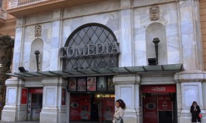La façana del cinema Comedia de Barcelona, en una imatge d'arxiu