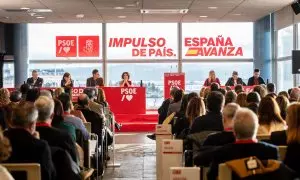 Imagen del Comité Federal del PSOE celebrado en A Coruña en el marco de la Convención Política del partido.