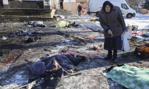 Bombardeo mercado Donetsk