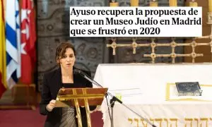 Ayuso anuncia la creación de un museo judío en Madrid y los tuiteros responden: 