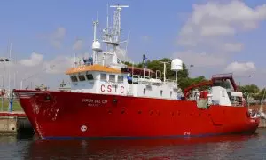 El buque oceanográfico 'García del Cid', perteneciente a la flota del Consejo Superior de Investigaciones Científicas (CSIC).