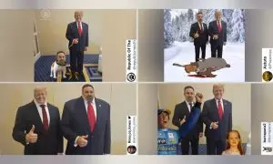 Los memes más tronchantes de la foto Trump y Abascal: "Parece una excursión al Museo de Cera"