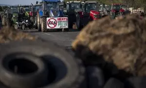 Los agricultores catalanes han cortado durante varios días la autopista AP-7, principal conexión terrestre entre España y Francia.